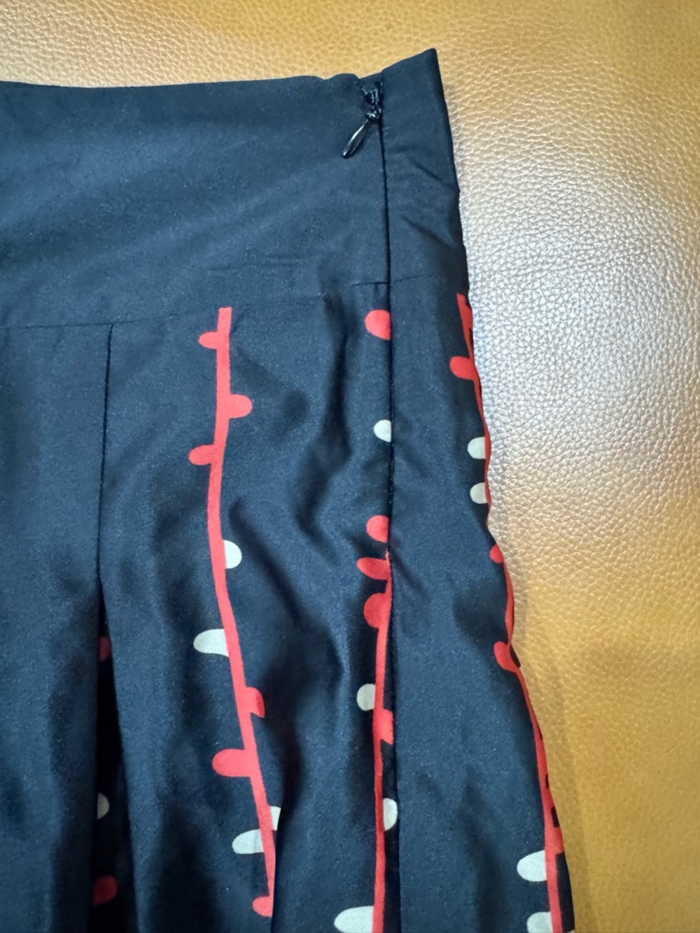 Mossimo Supply Co. Navy Midi Skirt with Pink Floral Stripe Print - Picture 4 of 6